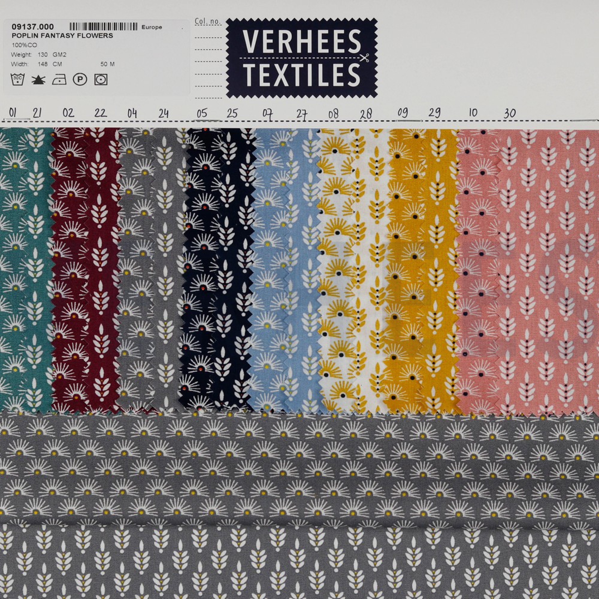POPLIN FANTASY FLOWERS ROCK GREY (high resolution) #4