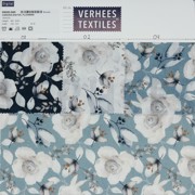 CANVAS DIGITAL FLOWERS BLUE SHADOW (thumbnail) #4