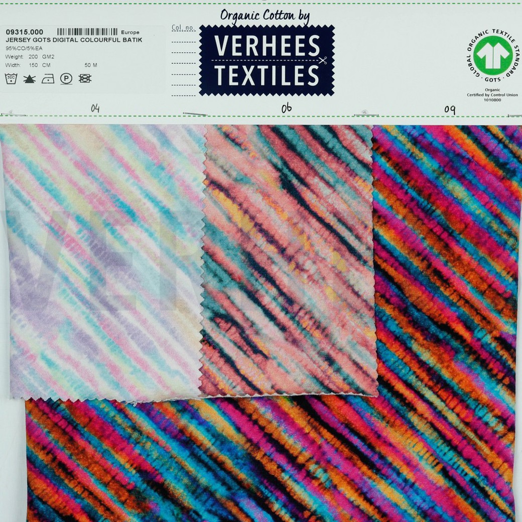 JERSEY GOTS DIGITAL COLOURFUL BATIK MULTI-COLOUR #4