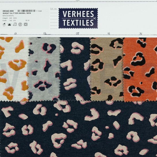 SWEAT GLITTER ANIMAL SKIN TERRA MELANGE #7