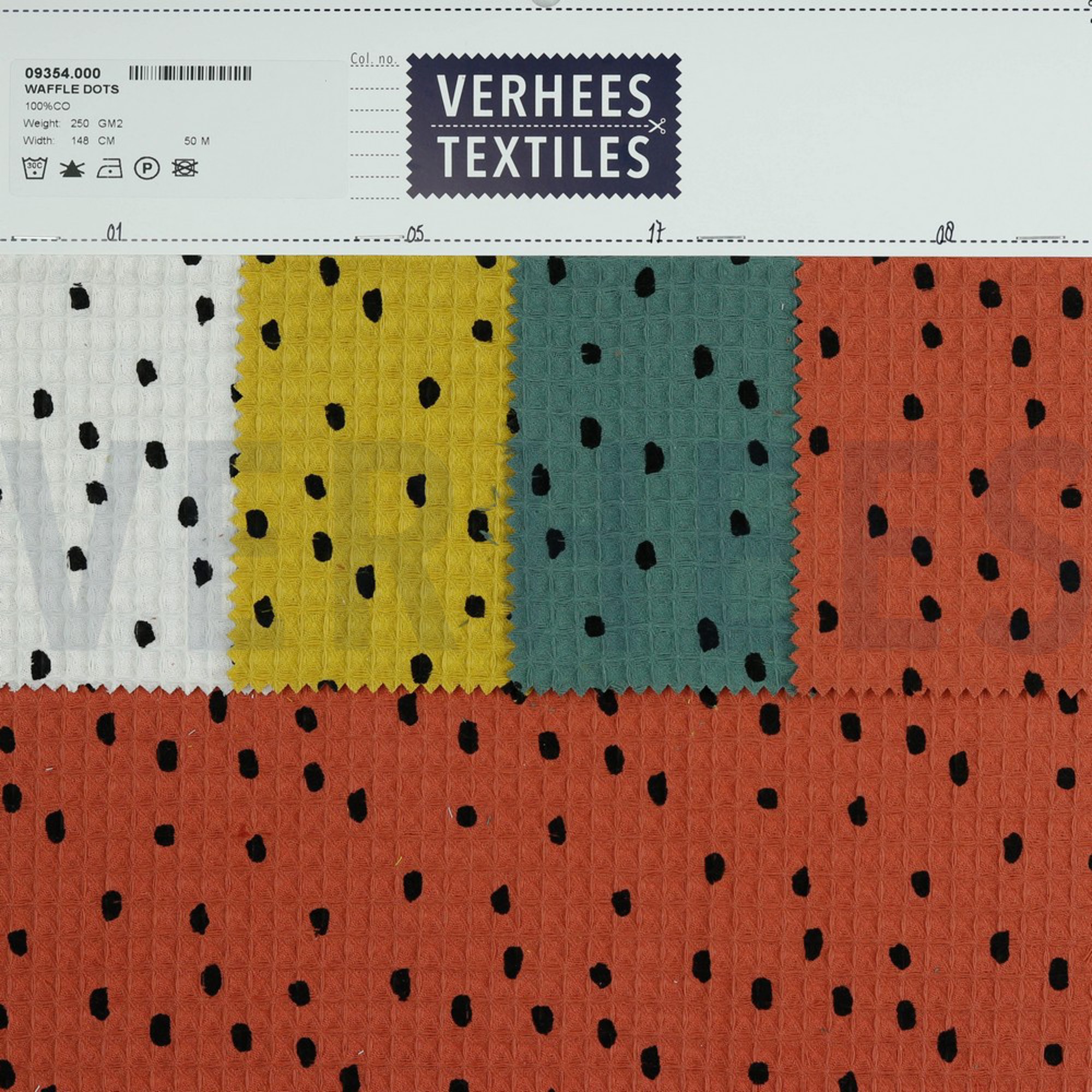 WAFFLE DOTS OCHRE (high resolution) #4