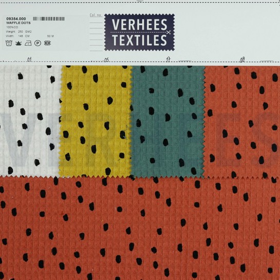 WAFFLE DOTS OLD GREEN #7