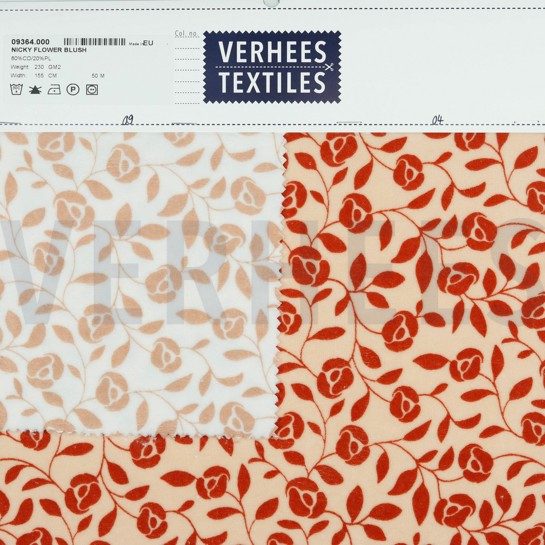 NICKY VELOURS BLOEMEN ZALM #7