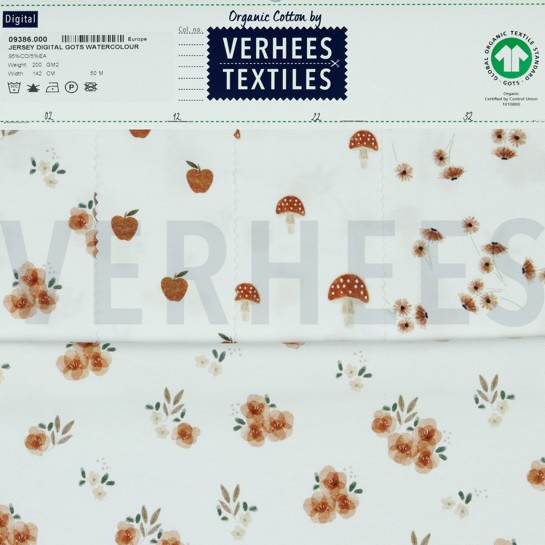 JERSEY GOTS DIGITAAL AQUAREL WIT #7