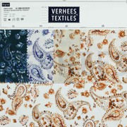 DOUBLE GAUZE DIGITAL PAISLEY SAND (thumbnail) #4