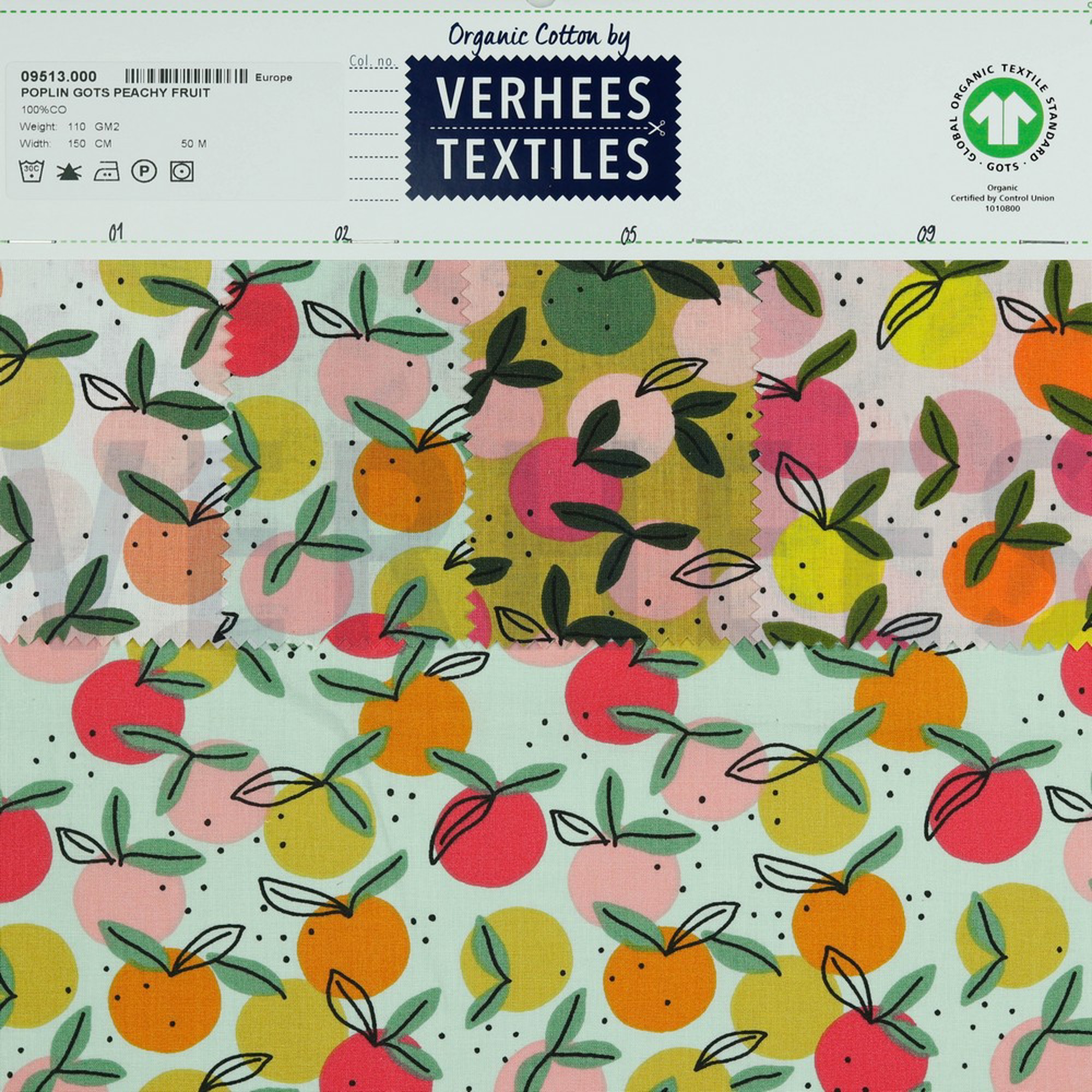 POPLIN GOTS PEACHY FRUIT OCHRE (high resolution) #4