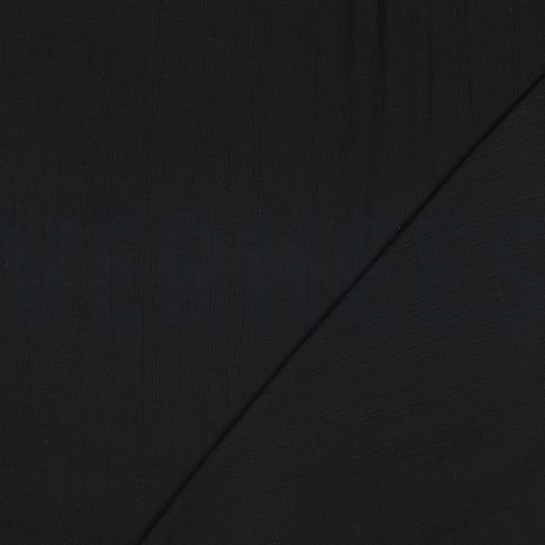 LEINEN VISKOSE CRINKLE SCHWARZ #7