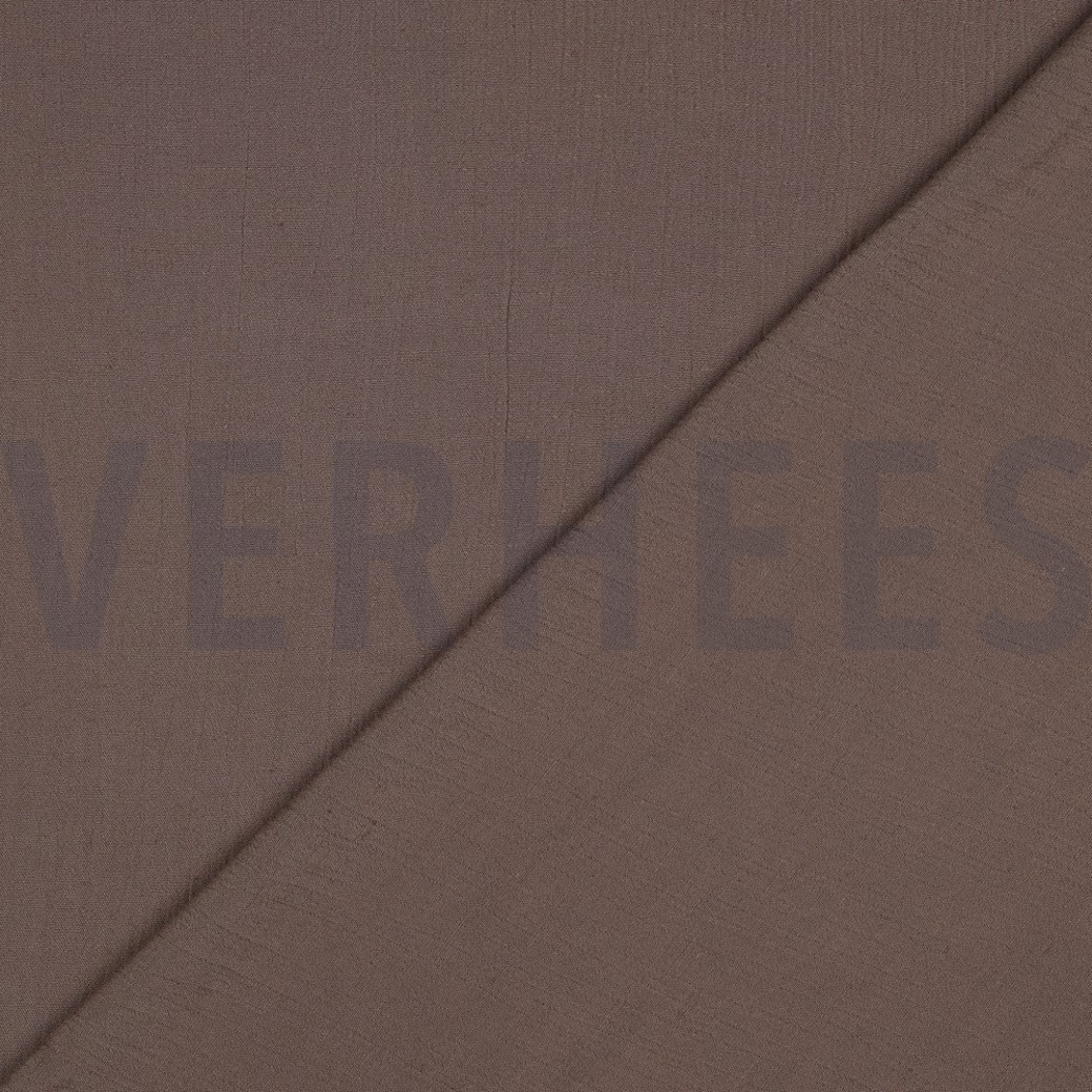 LINEN VISCOSE CRINKLE TAUPE #4