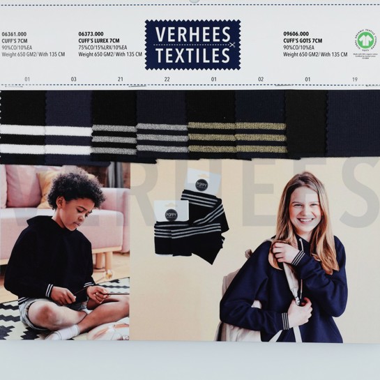 CUFFS GOTS 7CM LIGHT PETROL #7