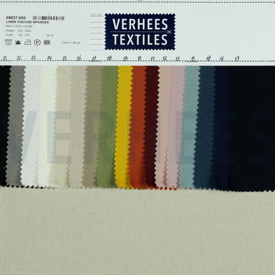 LINEN VISCOSE SPANDEX MARINE #7