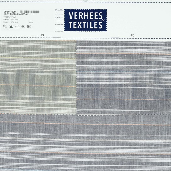 YARN DYED CHAMBRAY OLIVE #7