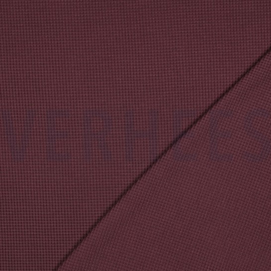 WAFFLE JERSEY GOTS AUBERGINE #7