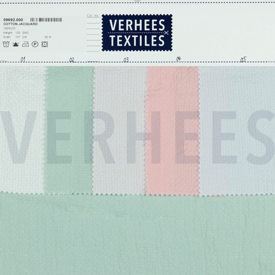 COTON JACQUARD BLEU CLAIR #7