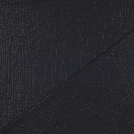 DOUBLE GAZE DE COTON FOIL NOIR #7