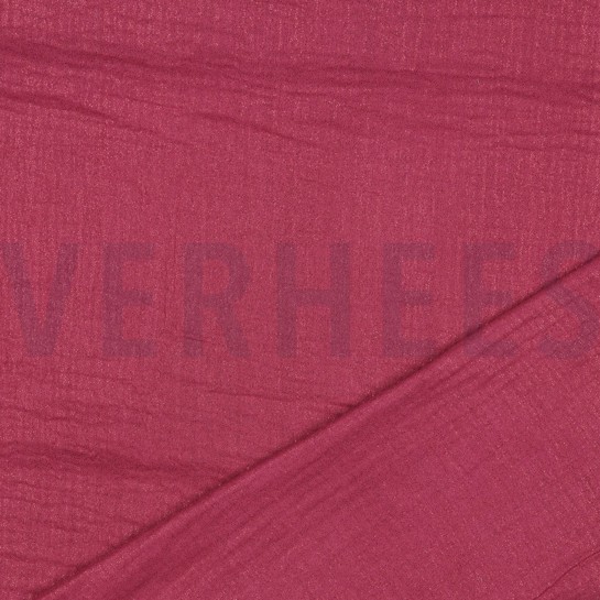 DOUBLE GAUZE FOIL CERISE #7