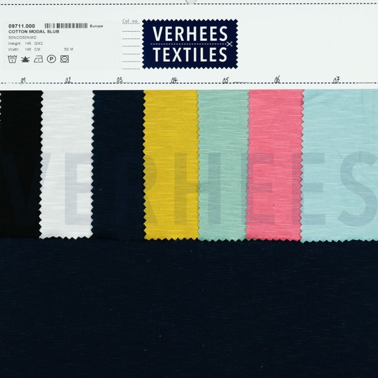 COTTON MODAL SLUB CYAN #7