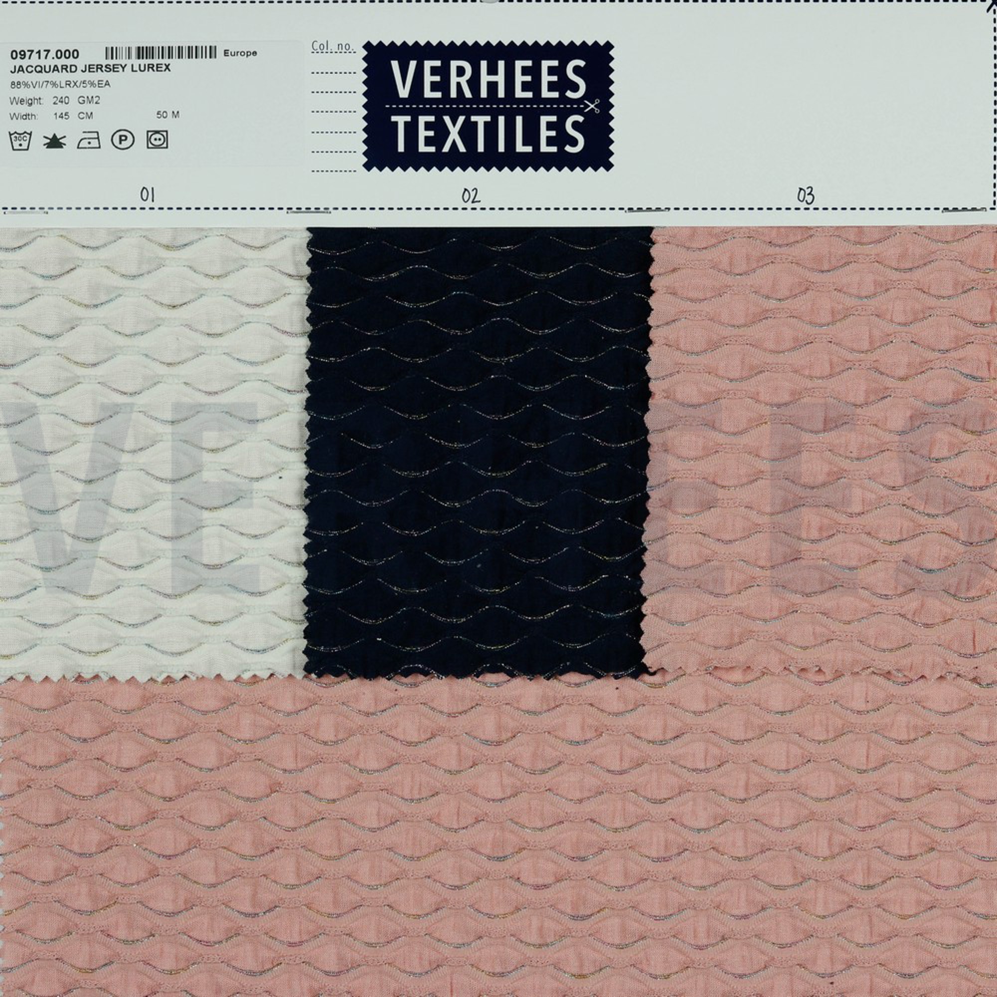 JACQUARD JERSEY LUREX NAVY (high resolution) #4