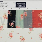 JERSEY DIGITAL FLOWERS DARK ROSE (thumbnail) #4