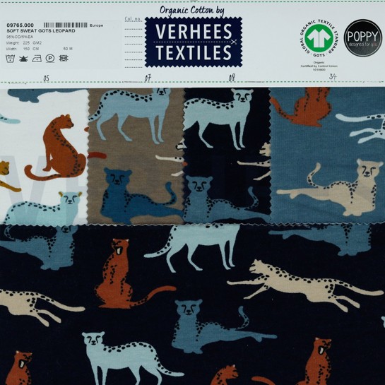 SOFT SWEAT GOTS LEOPARD WHITE #7