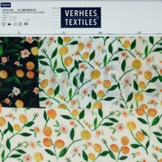 DOUBLE GAUZE DIGITAL FRUIT & FLOWERS SOFT GREEN (thumbnail) #4