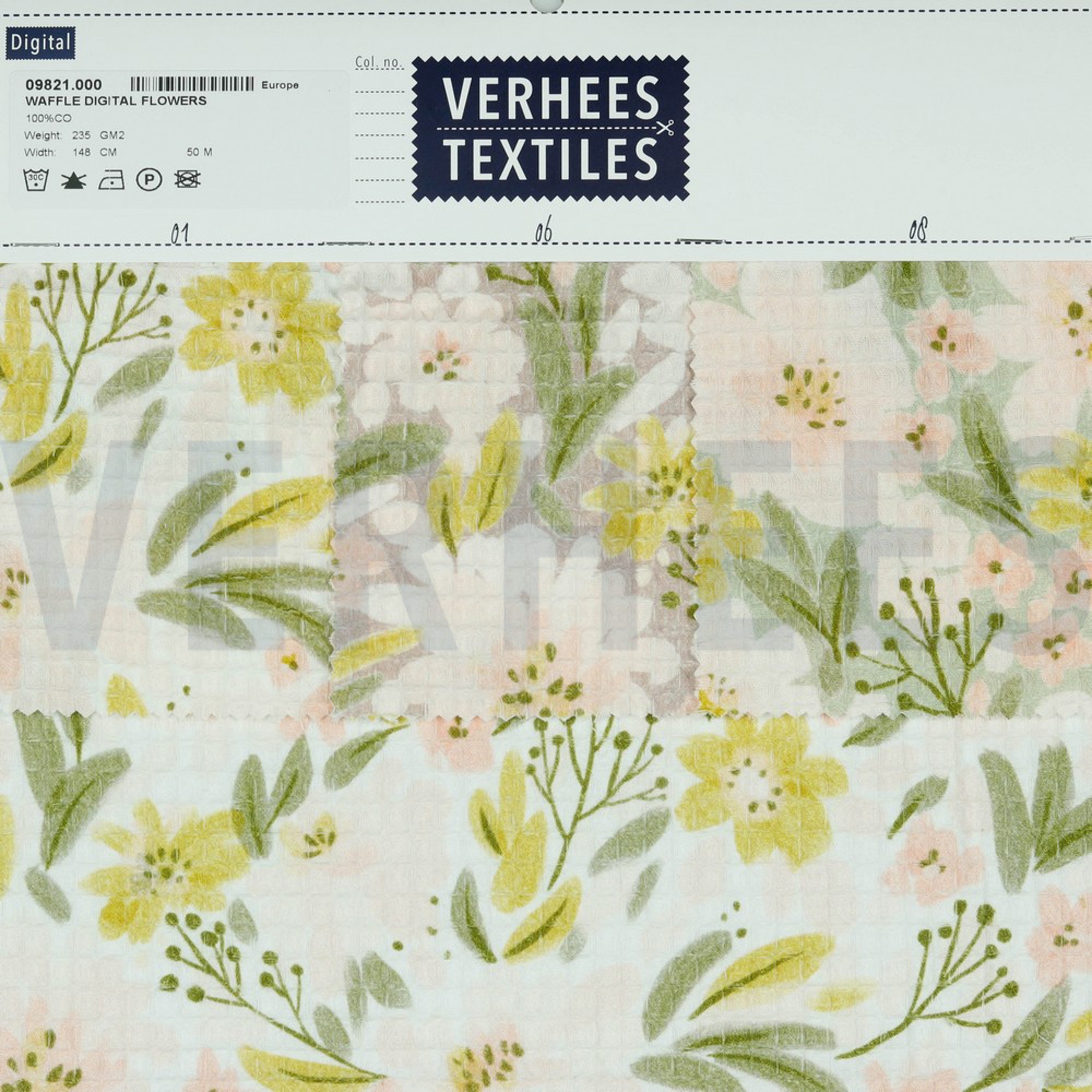 WAFFLE DIGITAL FLOWERS WHITE (high resolution) #4