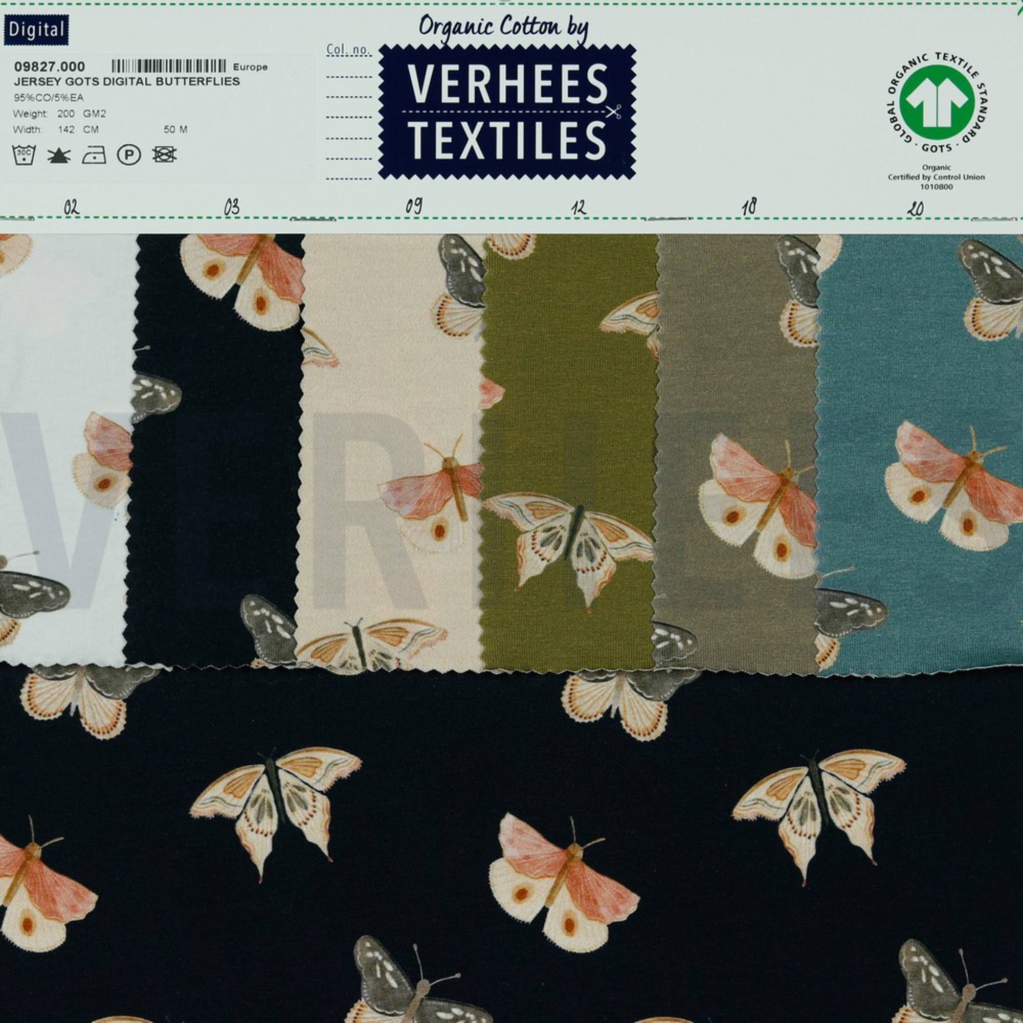 JERSEY GOTS DIGITAL BUTTERFLIES NAVY (high resolution) #4