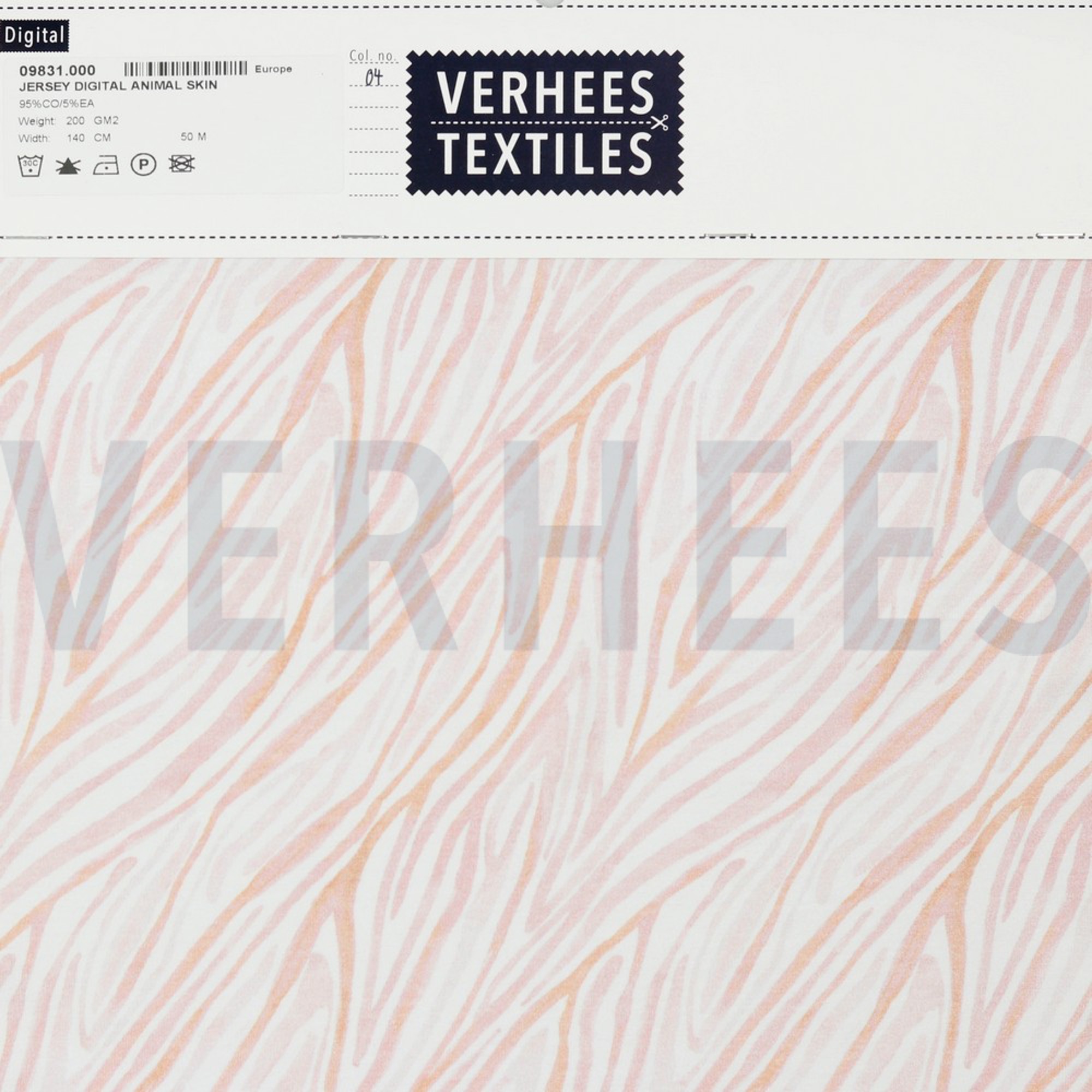 JERSEY DIGITAL ANIMAL SKIN WHITE / POWDER (high resolution) #4