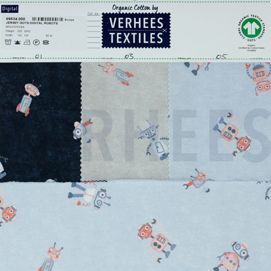 JERSEY GOTS DIGITAAL ROBOTS MARINEBLAUW #7