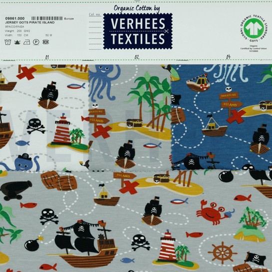 JERSEY GOTS PIRATE ISLAND LIGHT GREY #7