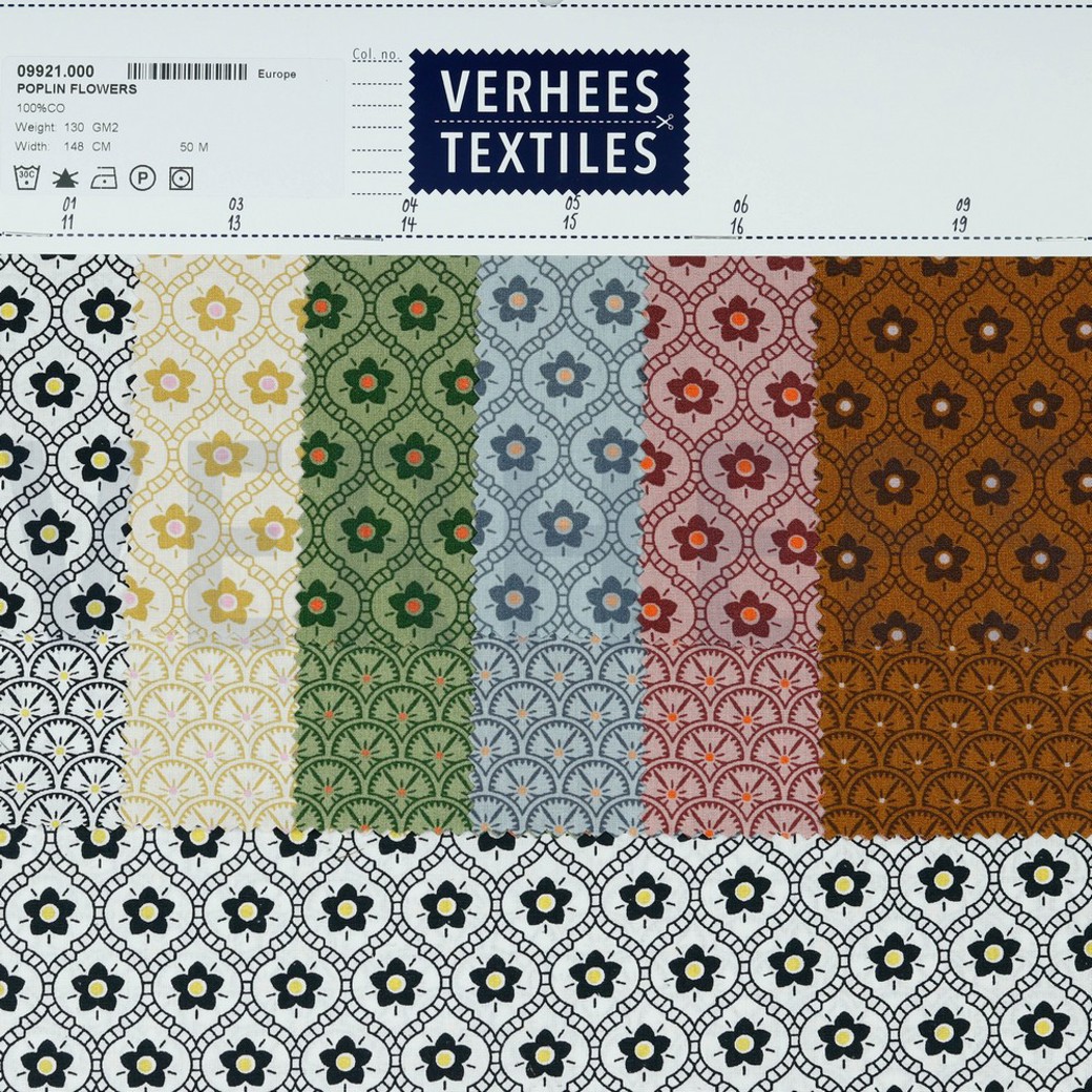 POPLIN FLOWERS SOFT PEACH #4