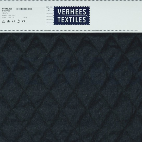 GEWATTEERD MARINEBLAUW #7