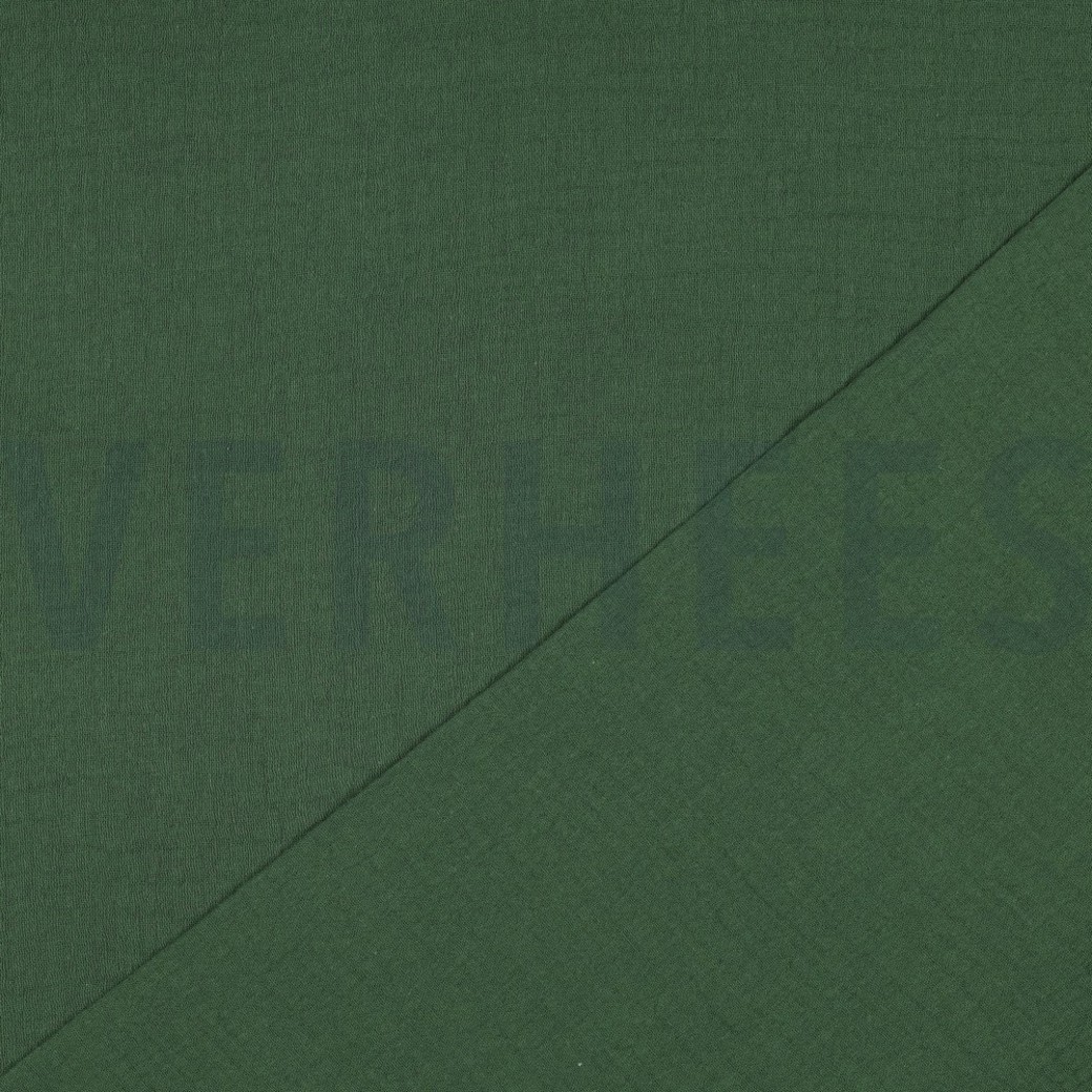 DOUBLE GAUZE DARK GREEN #4