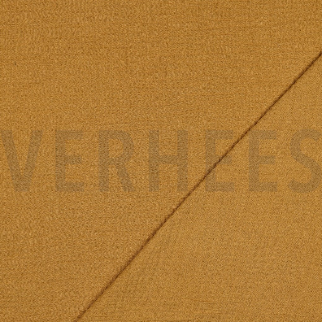 DOUBLE GAUZE DARK OCHRE #4