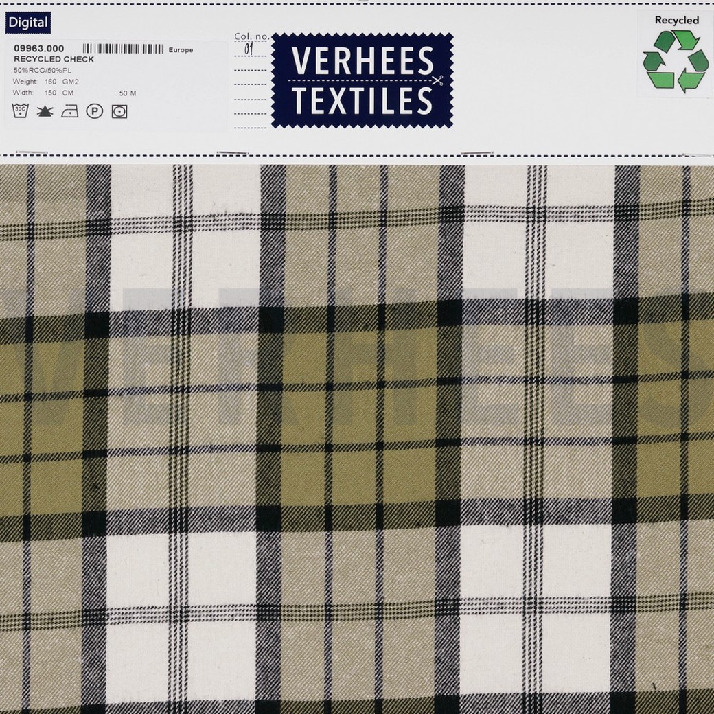 RECYCLED CHECK ECRU #4