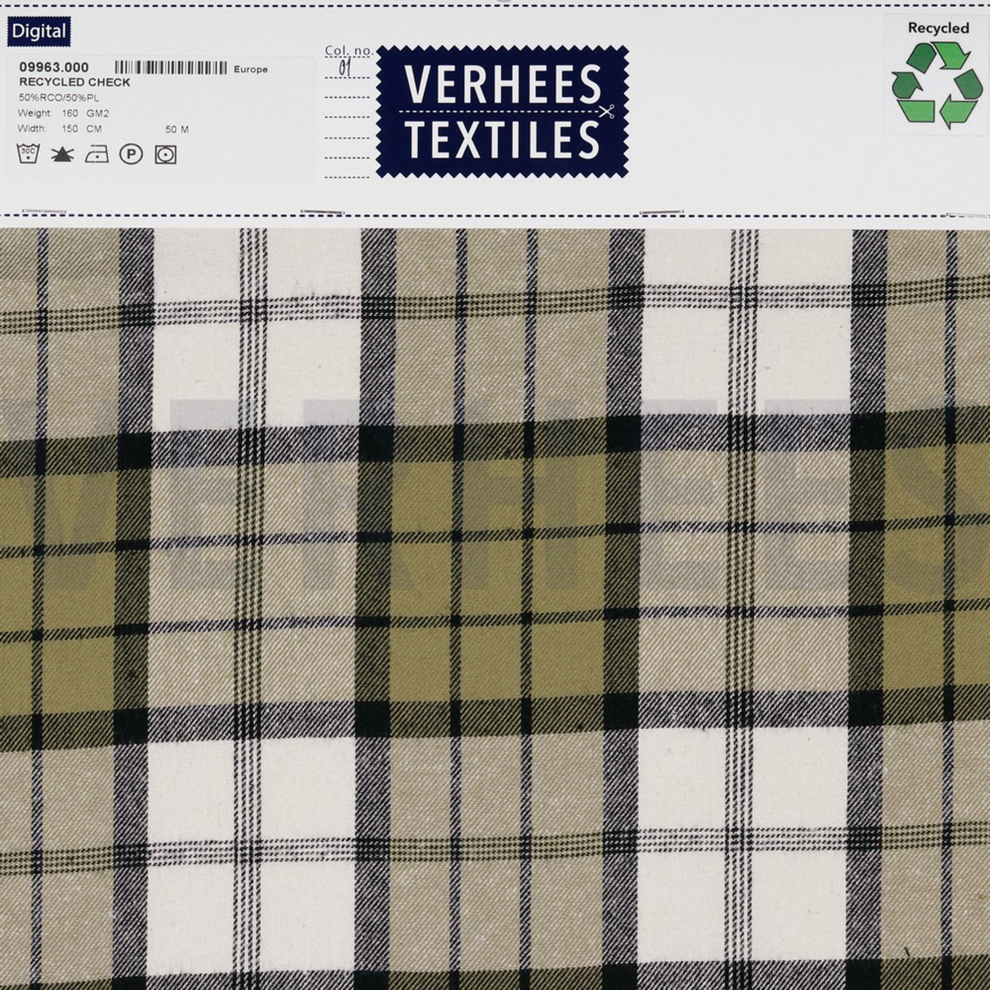 RECYCLED CHECK ECRU (high resolution) #4