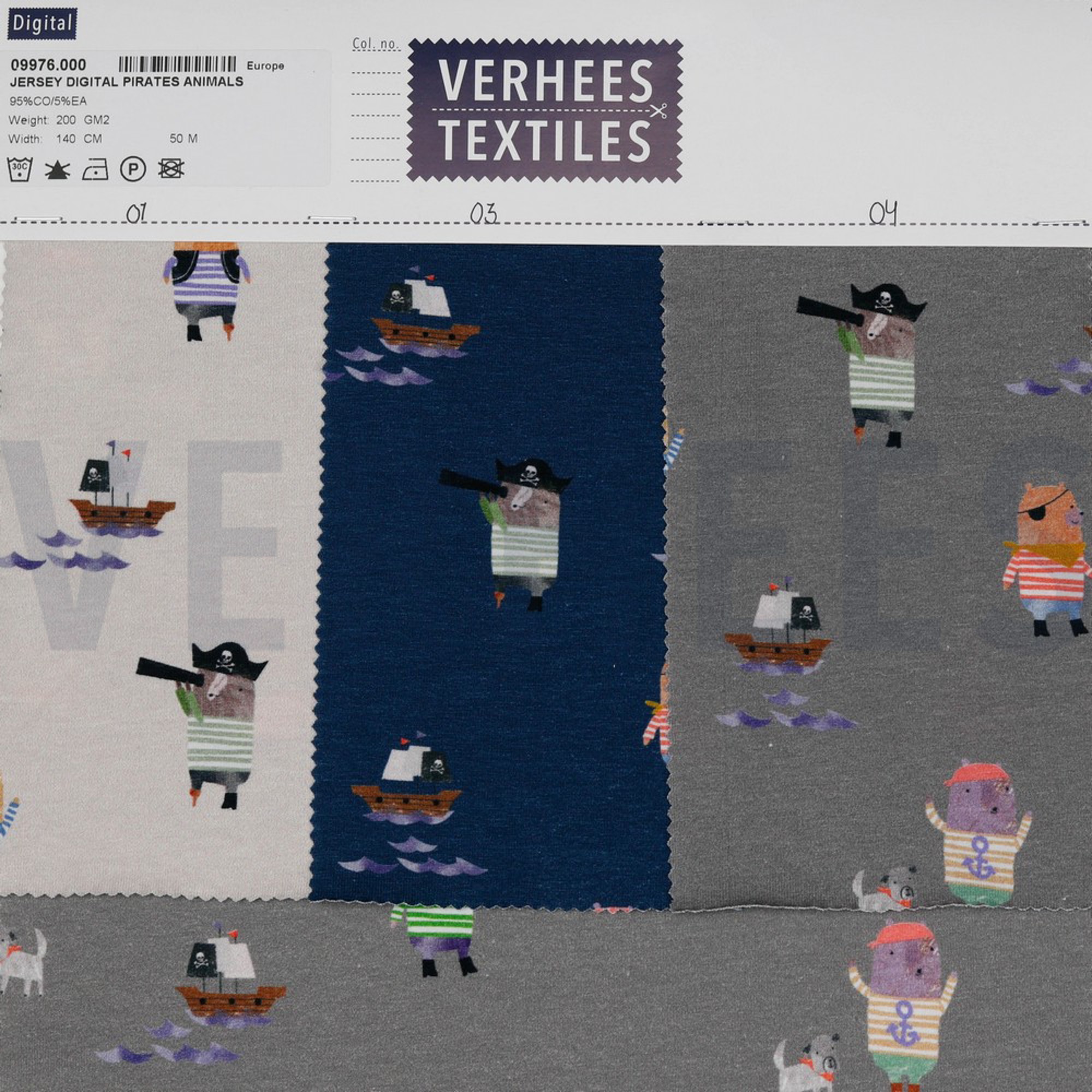 JERSEY DIGITAL PIRATES ANIMALS ROCK GREY (high resolution) #4