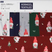 POPLIN DIGITAL CHRISTMAS GNOMES NAVY (thumbnail) #4