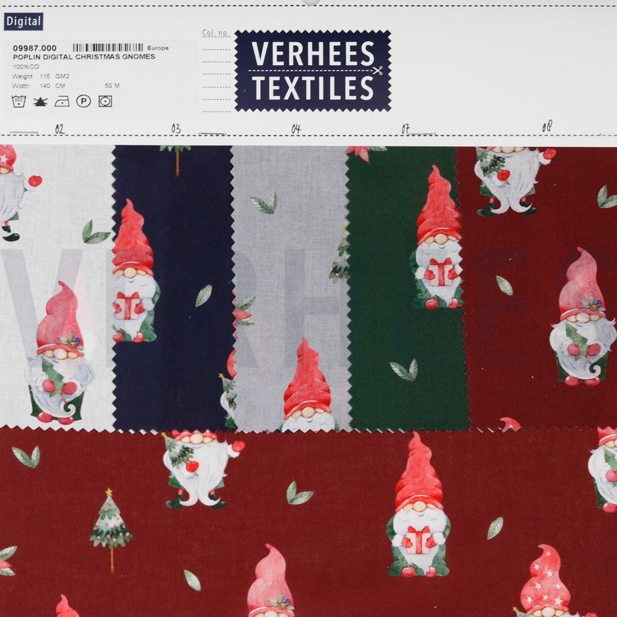 POPLIN DIGITAL CHRISTMAS GNOMES NAVY (high resolution) #4