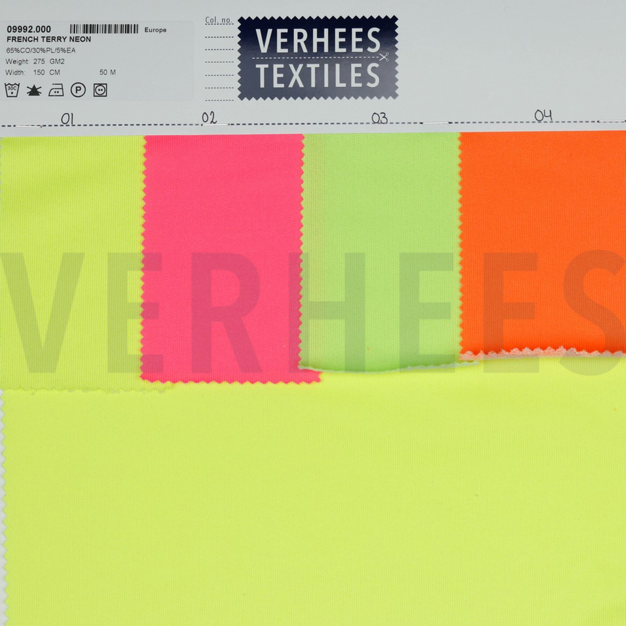 FRENCH TERRY NEON NEON ORANGE (high resolution) #4
