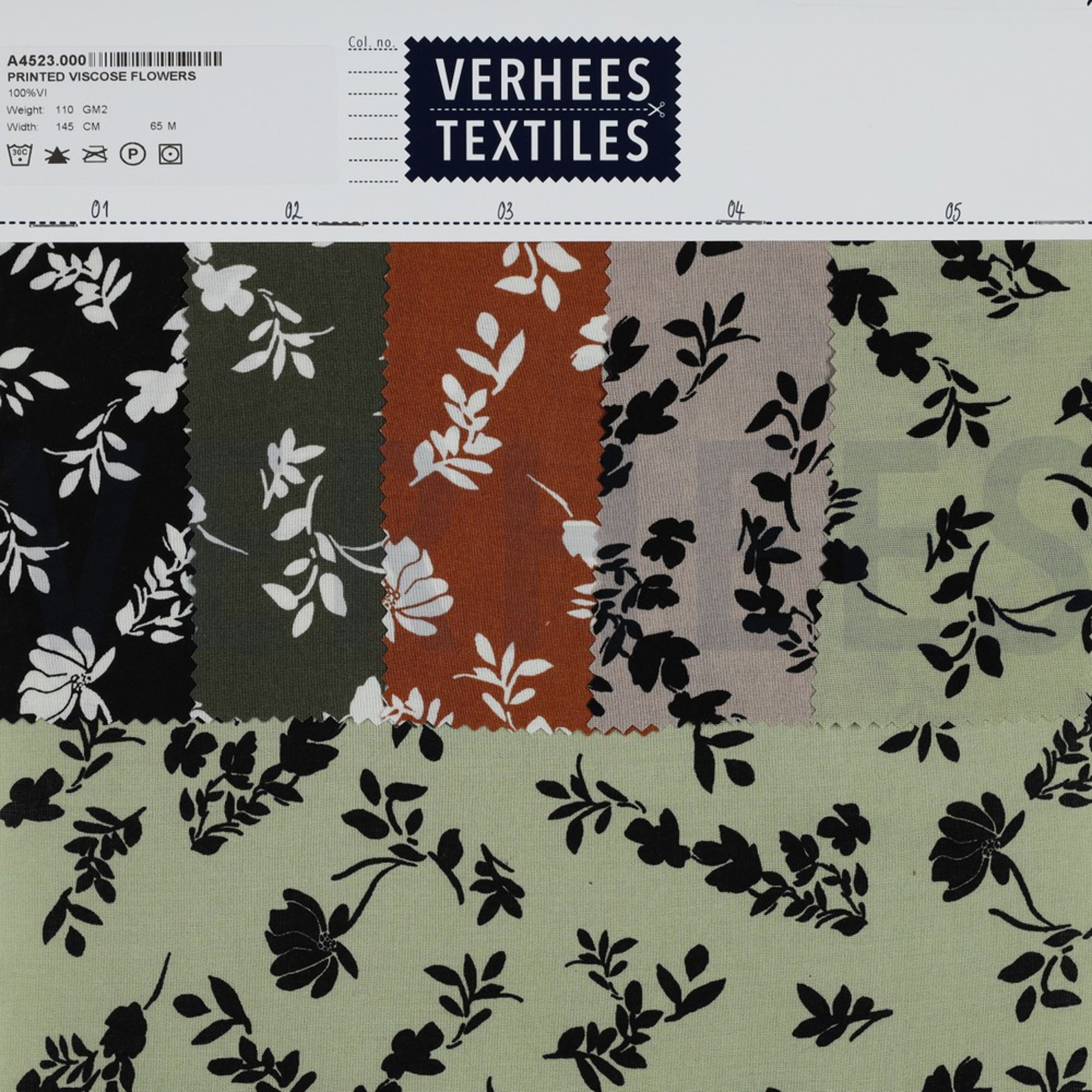 PRINTED VISCOSE FLOWERS LIGHT GREEN (high resolution) #4
