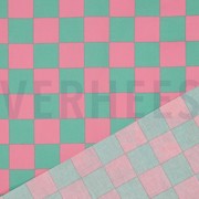 COATED COTTON CHECK GREEN / PINK (thumbnail) #4