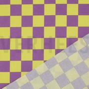 COATED COTTON CHECK YELLOW / PURPLE (thumbnail) #4