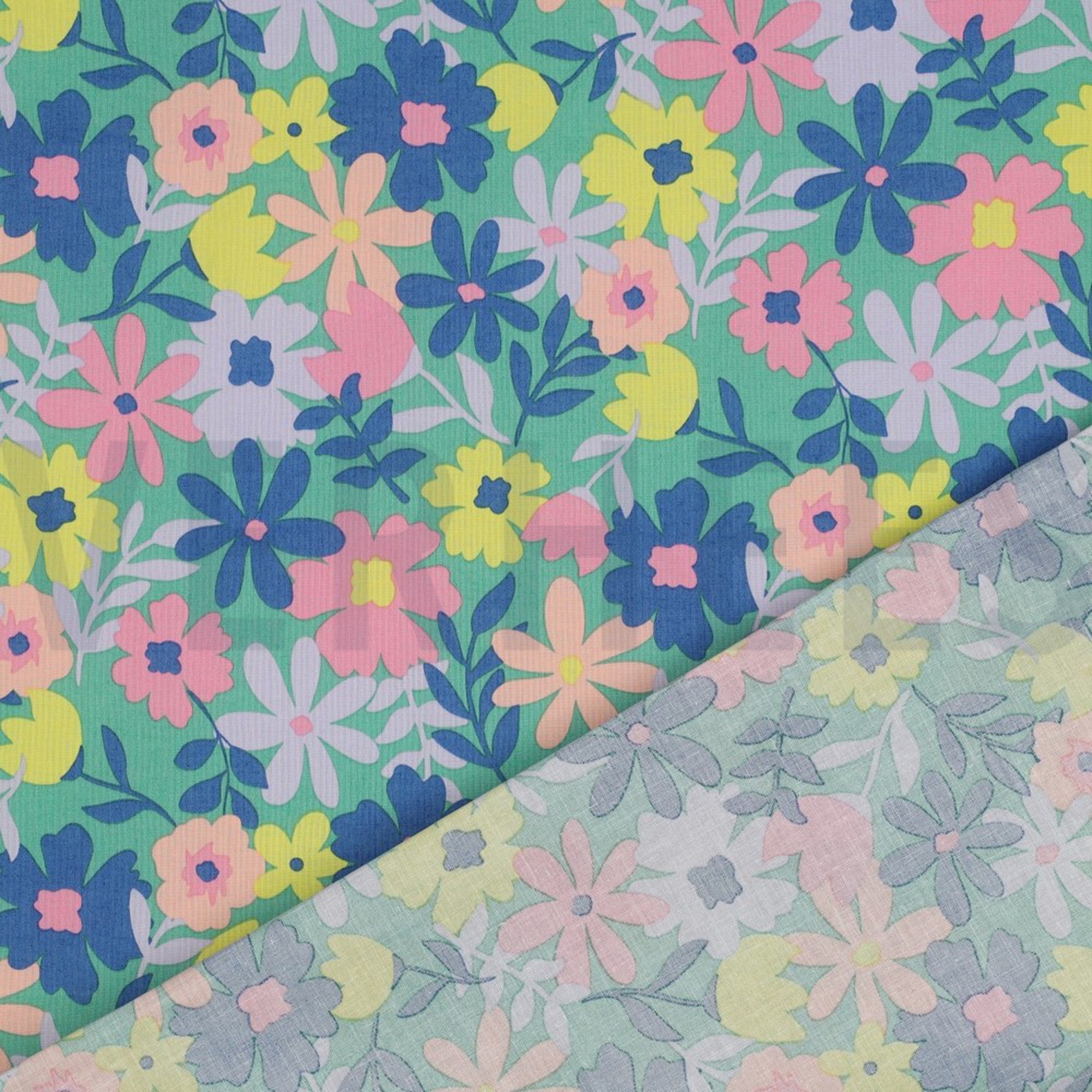 COATED COTTON FLOWERS GREEN (high resolution) #4
