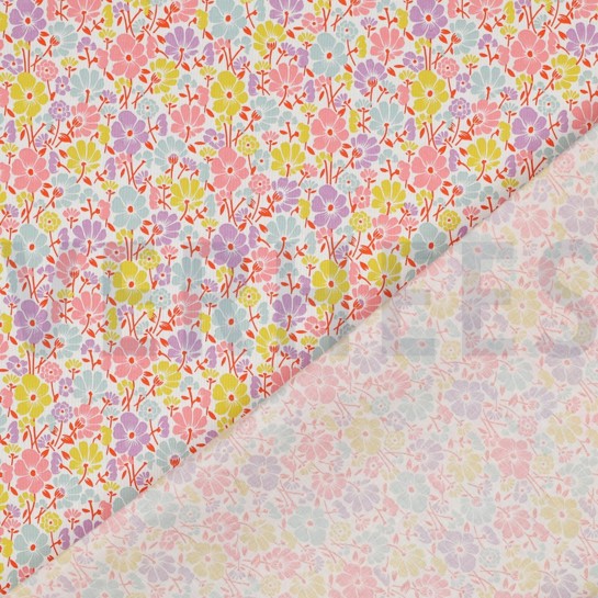 COATED COTTON FLOWERS WHITE #7