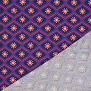 COATED COTTON FLOWERS NAVY (thumbnail) #4