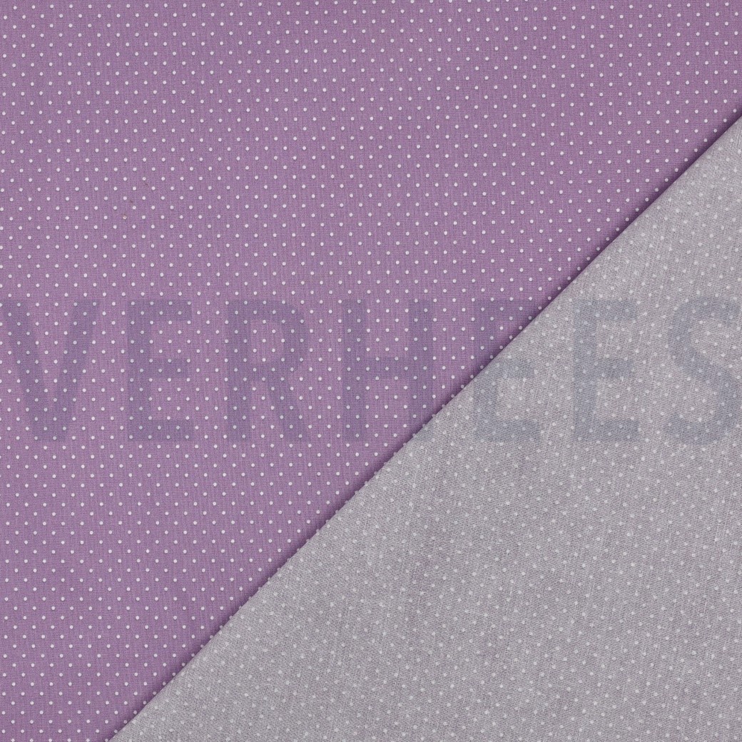 COATED COTTON PETIT DOTS LILAC #4