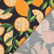 COATED COTTON LEMONS NAVY (thumbnail) #4