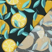 COATED COTTON LEMONS DARK GREEN (thumbnail) #4