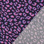 COATED COTTON ANIMAL SKIN NAVY (thumbnail) #4