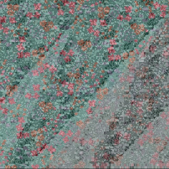 COATED COTTON FLOWERS GREEN #7